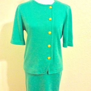 Castleberry London Vintage Knit Skirt Suit